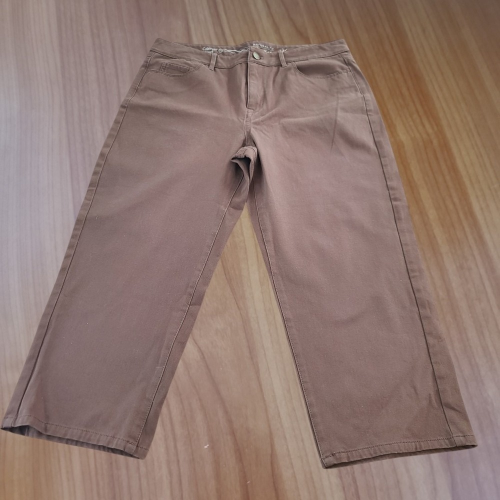 Alfred Dunner Capri Pants Womens Brown Sz 8